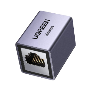Acoplador STP 10GBPS, Blindado, Ugreen 15117, Compatibilidad Con CAT8 CAT7 CAT6 CAT5E, Hasta 100 MTS, Extensor de Cable Ethernet RJ45