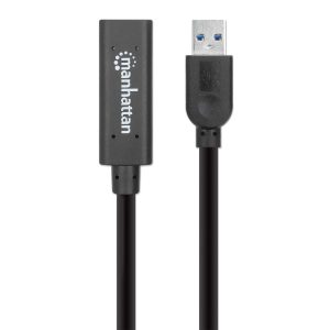 Cable USB USB A hembra Manhattan 153751 USB 3.0, 10 metros, color negro
