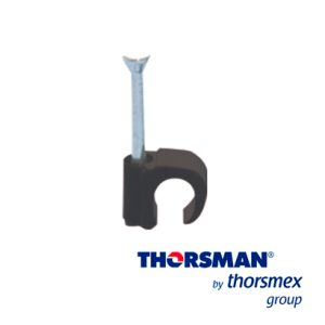 100 Piezas de Grapas Reforzadas Sujethor Thorsman 3101-00400 Color Negro