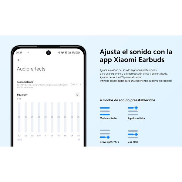 Auriculares Xiaomi Redmi Buds 6 Lite | Negro - Imagen 5