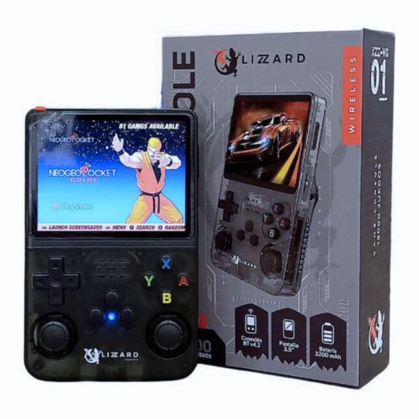 Consola Portátil Pantalla 3.5 Apto para 15000 Juegos X-Lizzard