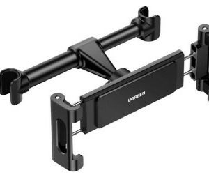 Soporte de Celular Para Reposacabezas de Automovil Ugreen 60108, Ajustable de 101-144MM, Rotacion 360°, Estirable 4.7” a 12.9”, Negro