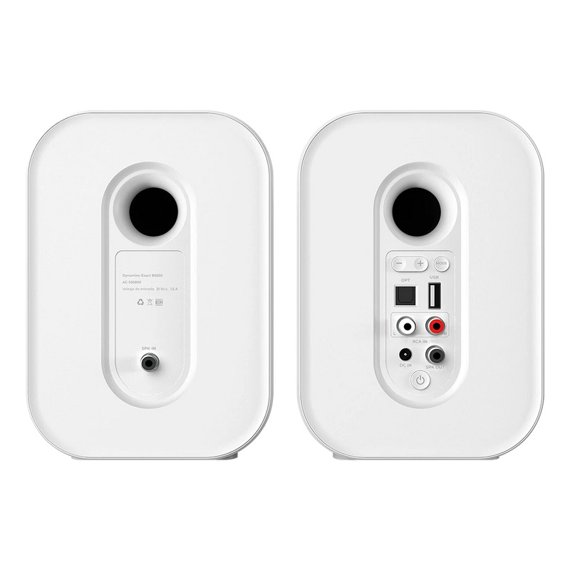Bocinas Alámbrico / Inalámbrico Acteck AC-935883 Dynamic Exact BS650 / Bluetooth / 2.0 Canales / 50W RMS / USB / Color Blanco / 2 Piezas - Imagen 3