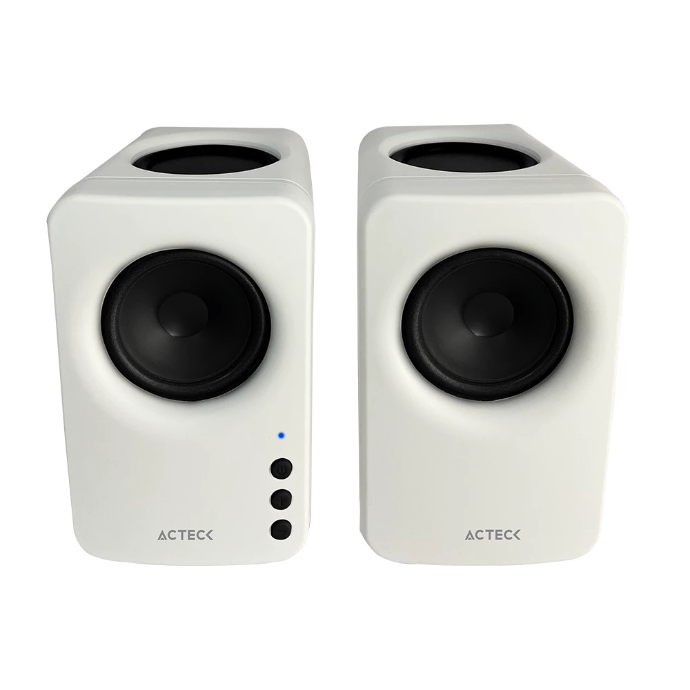 Bocinas Alámbrico / Inalámbrico Para Computadora Acteck AC-936378 Dynamic Exact Mini Bs475 / Bluetooth 2.0 / 10w RMS / Blanco / 2 Piezas - Imagen 2