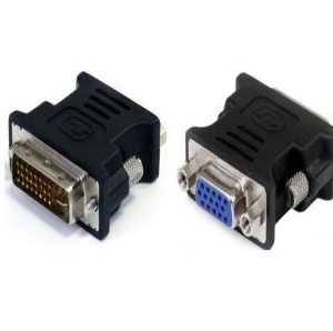 Adaptador de DVI Macho a VGA Hembra Gigatech ADP-037 Negro