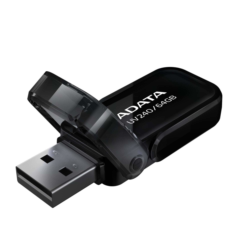 Memoria USB 2.0 64GB Adata AUV240-64G-RBK UV240 USB-A Color Negro - Imagen 2