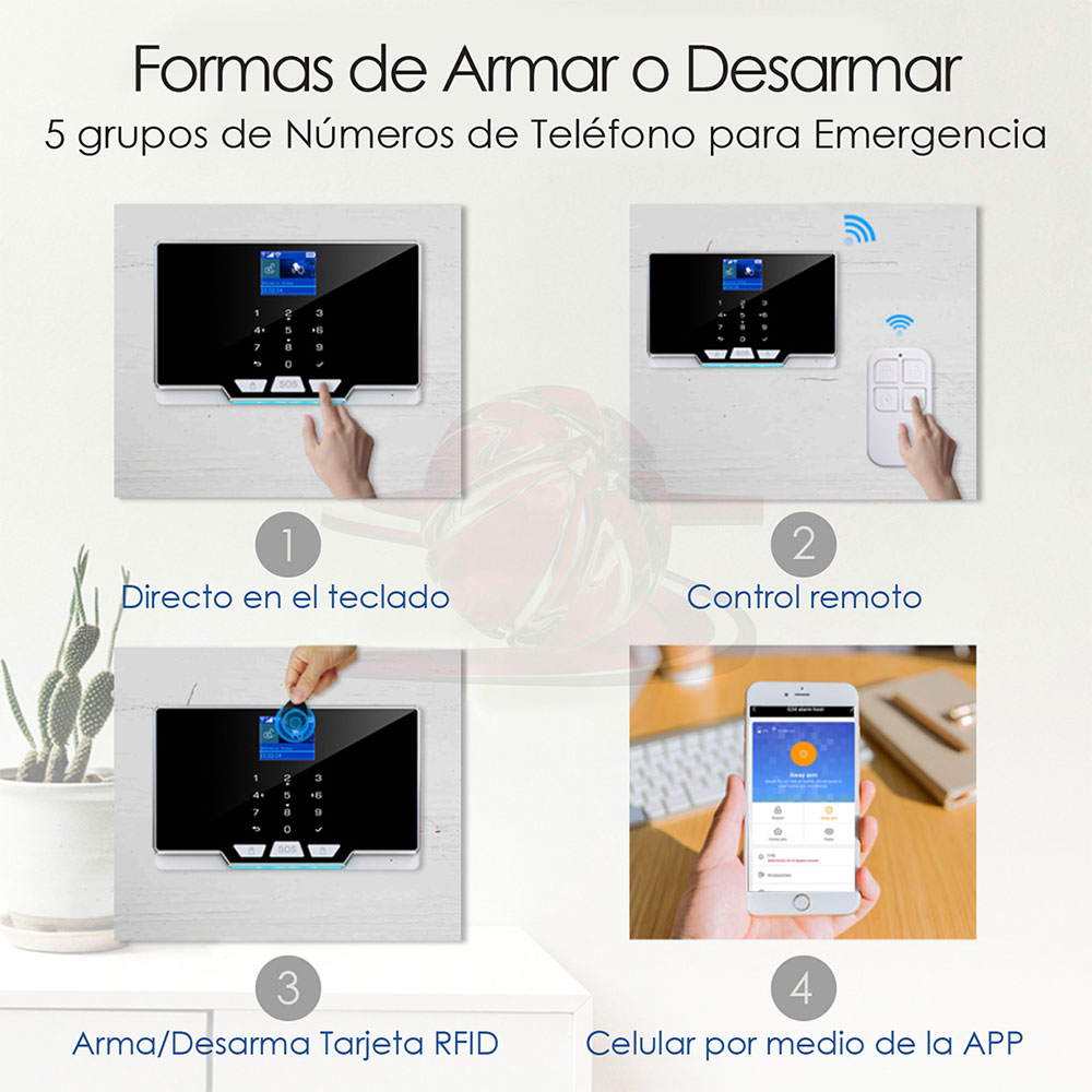 Alarma WiFi GSM APP TUYA Touch Sin Sensores 92-0 - Imagen 6