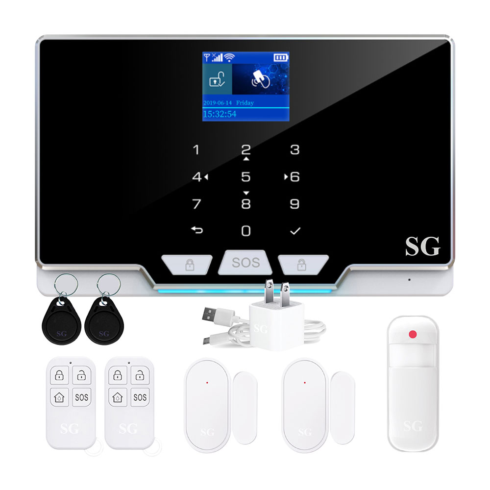 Alarma WiFi GSM APP TUYA Touch con 3 Sensores 92-3