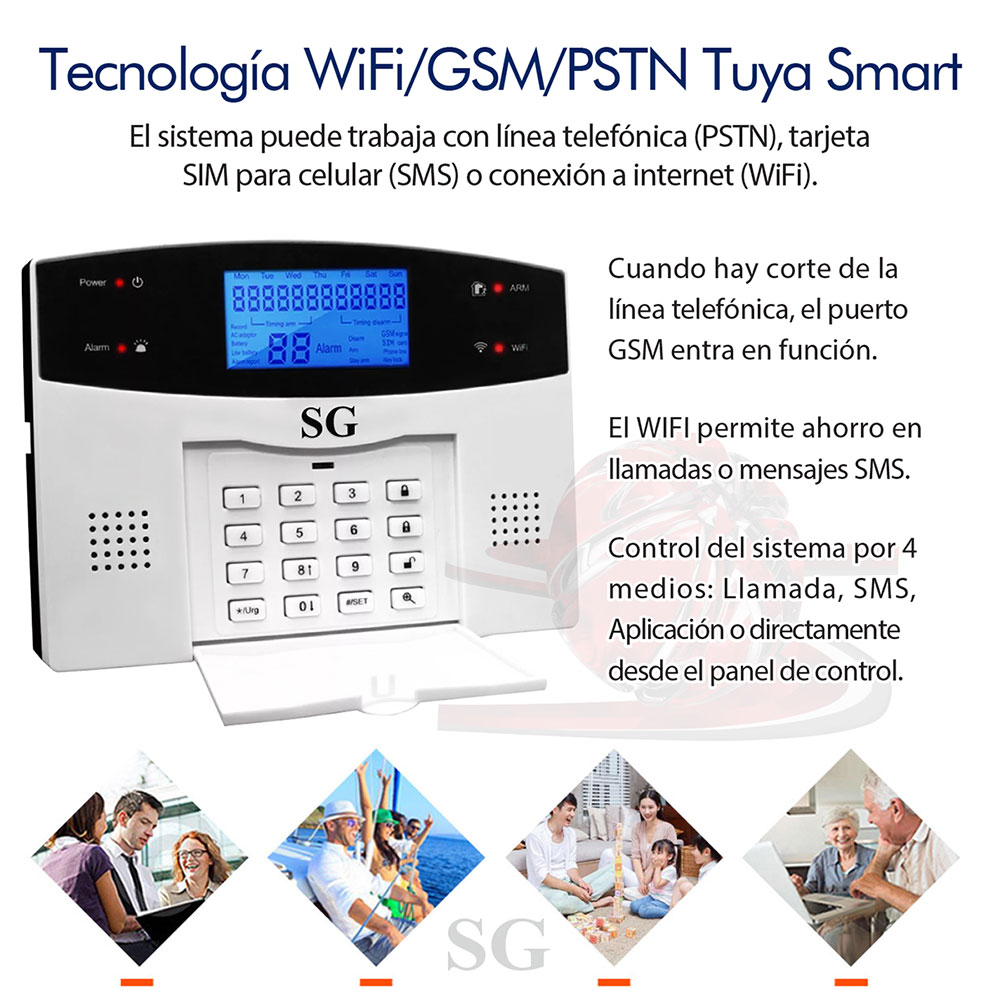 85-2 Alarma WiFi GSM PSTN 2 Sensores - Imagen 8