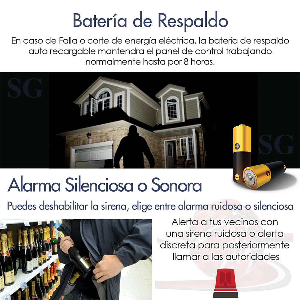 Alarma WiFi GSM PSTN 2 Sensores / 85-2 PV - Imagen 6