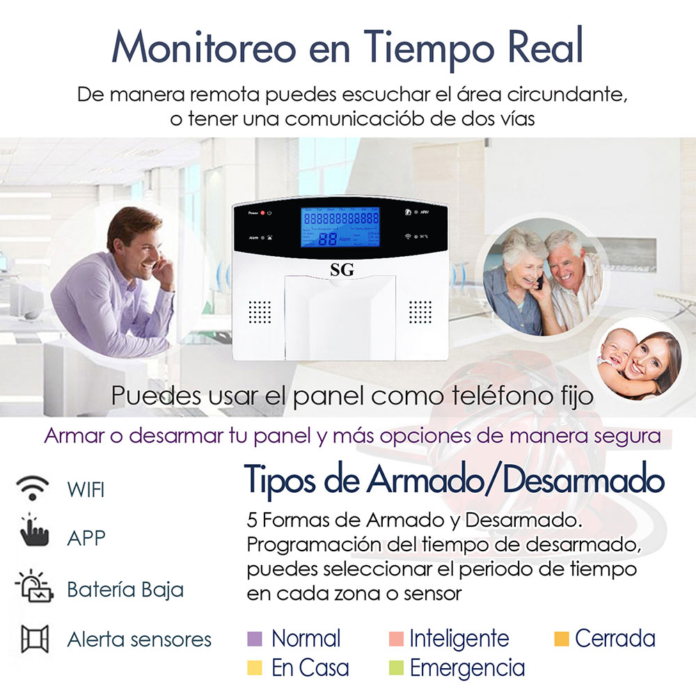 Alarma WiFi GSM PSTN 2 Sensores / 85-2 PV - Imagen 7