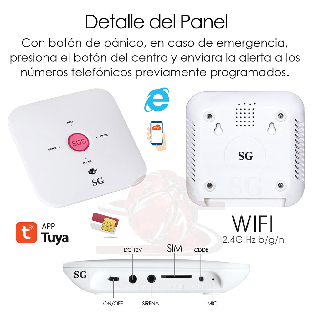 Alarma WiFi Gsm APP para casa con 2 Sensores 84-2 - Imagen 9
