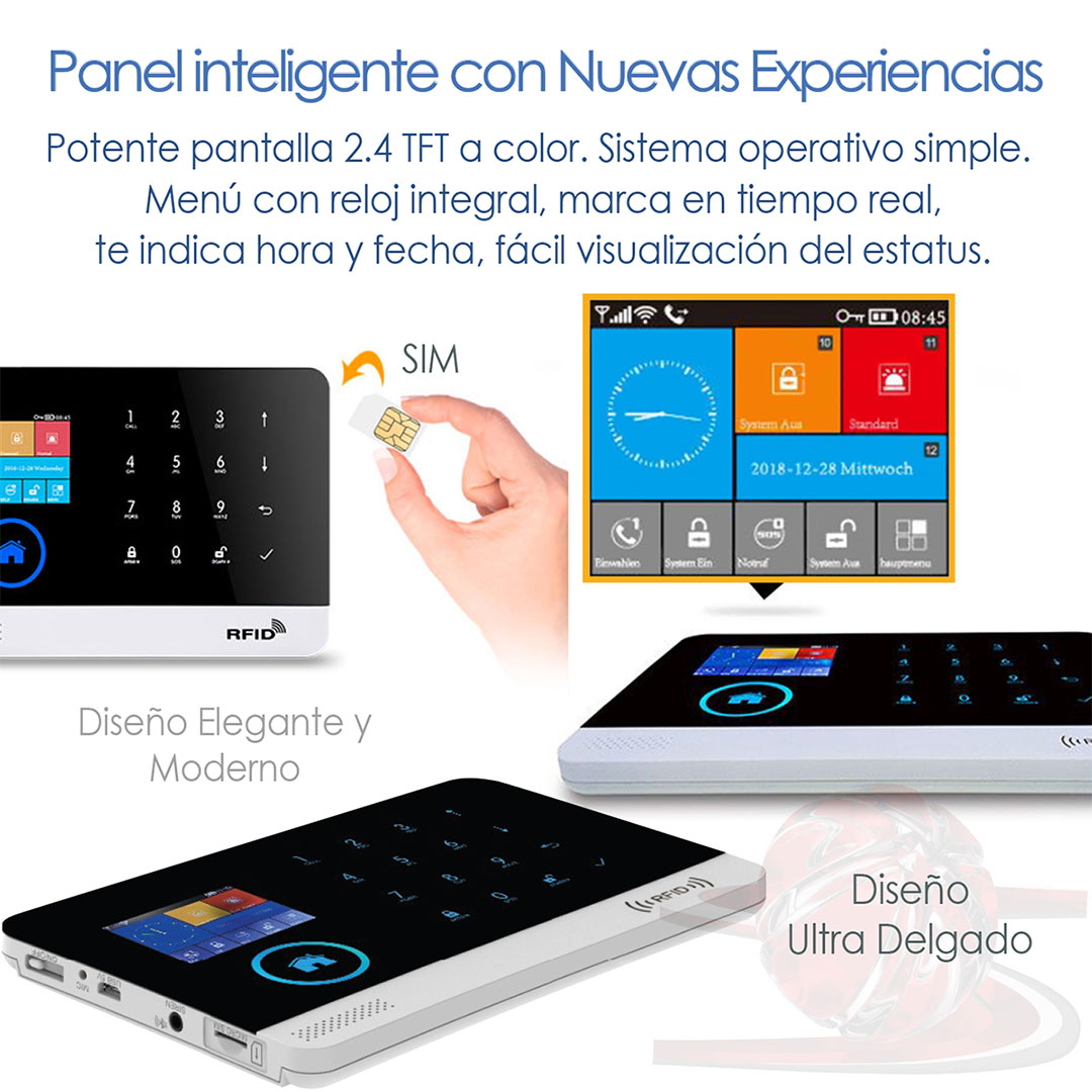 Alarma WiFi Gsm Gprs Sms APP Internet con 2 Sensores 81-2 - Imagen 8