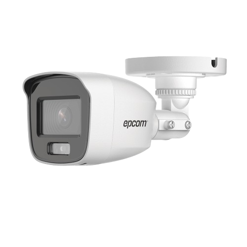 Cámara Bala TurboHD Epcom B8-TURBO-PC/A 2MPX (1080P) / Lente 2.8mm / C/Micrófono / Exterior IP66 / TVI-AHD-CVI-CVBS / DWDR
