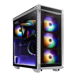 Gabinete Gamer XPG BATTLECRUISER-WHCWW, Ventana LED RGB / Midi-Tower / ATX / EATX / Micro-ATX / Mini-ITX / USB 3.2 / Sin Fuente / Color Blanco