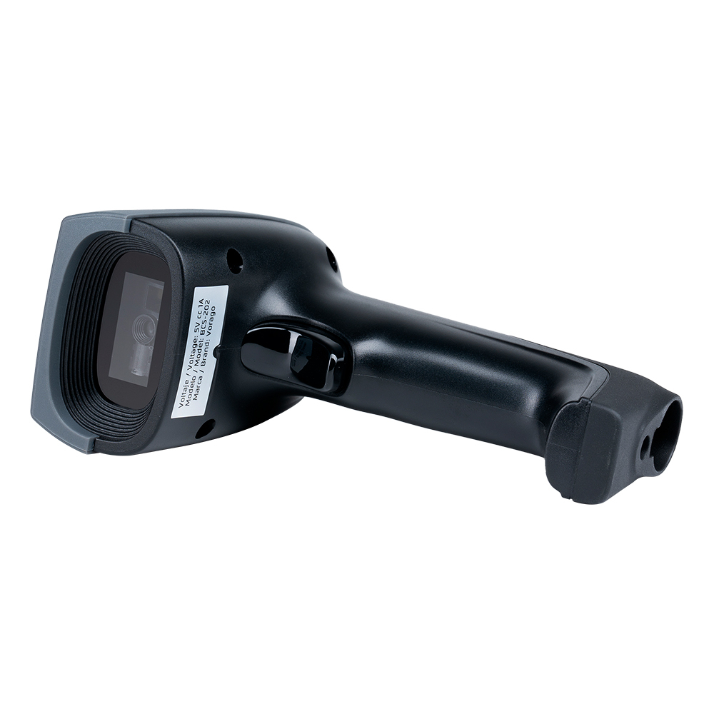 Lector Código De Barras Vorago BCS-202 USB / 1D-2D Con Base Stand / IP54 / Negro - Imagen 2