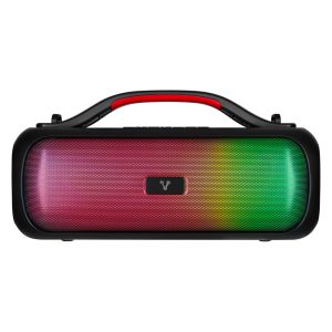 Bocina Alambrica/Inalambrica Vorago BSP-440/Bluetooth/Negro/TWS/20W/3.5 MM/Iluminacion RGB/IPX5/USB-C/USB