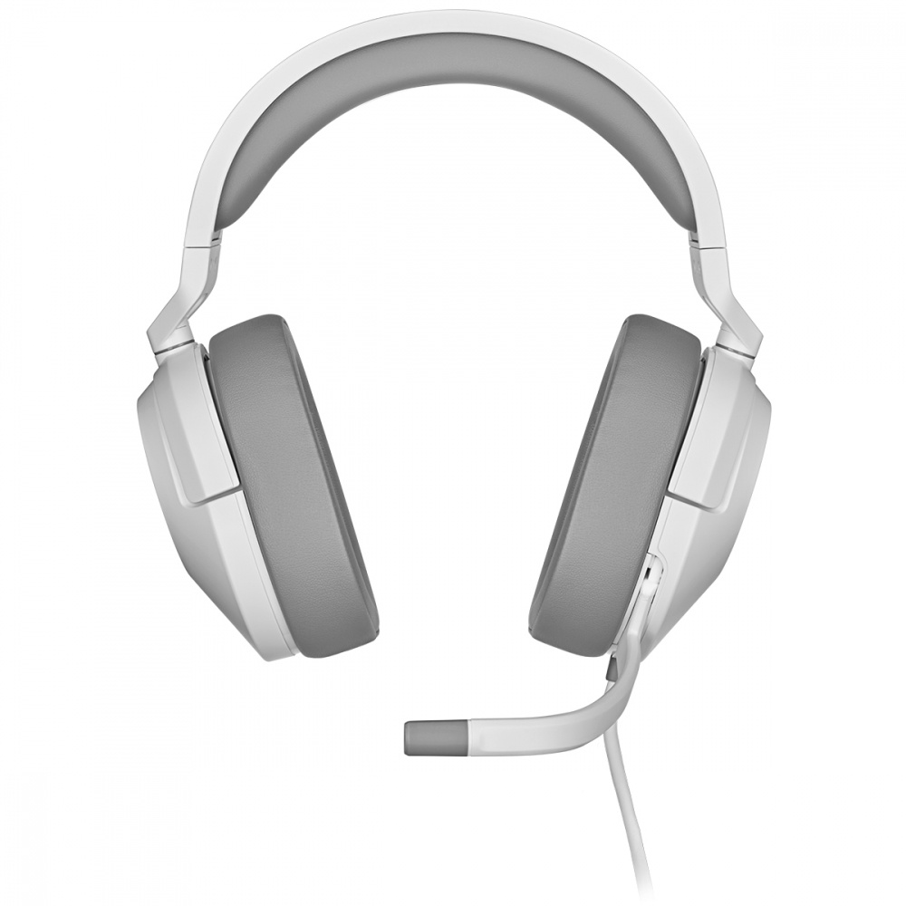 Corsair Audífonos Gamer HS55 STEREO, Alámbrico, 1.8 Metros, 3.5mm, Blanco - Imagen 2