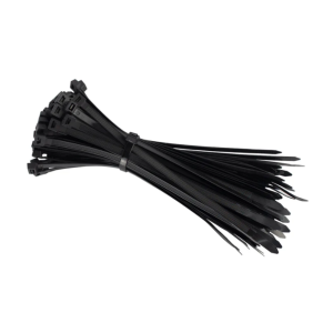 100 Piezas Cincho De Nylon 2.5mm x 10cm Movax CM-10025NG / Color Negro