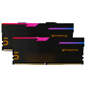 Kit Memoria RAM ACER PREDATOR HERMES RGB DDR5 / 7200MHz / 32GB (2x 16GB) / ECC / CL32 / XMP / Negro