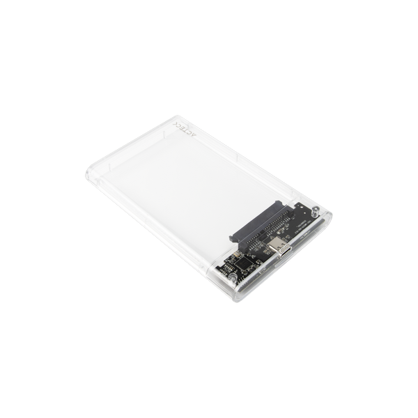 Acteck Gabinete de Disco Duro Armor Clear HC430 / 2.5″ / SATA / Micro-USB B / USB 3.0 / Transparente - Imagen 3