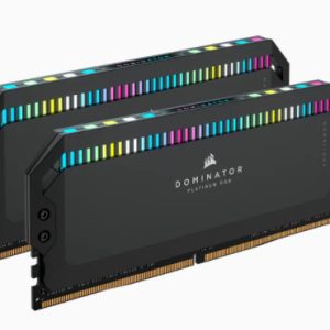 Kit Memoria RAM Corsair Dominator Platinum RGB DDR5, 5200MHz, 32GB (2 x 16GB), CL40, XMP