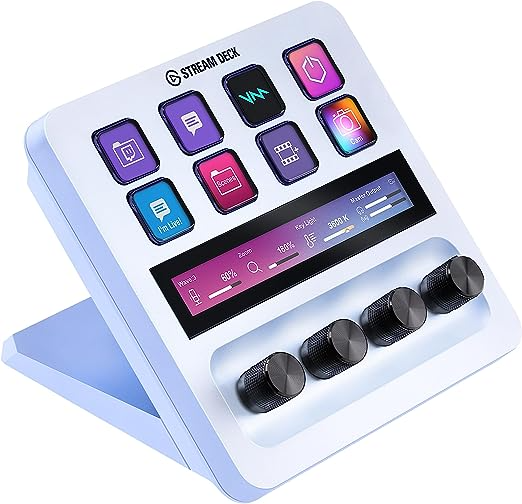 Teclado Elgato Stream Deck +, 8 Teclas, Alámbrico, USB, Blanco