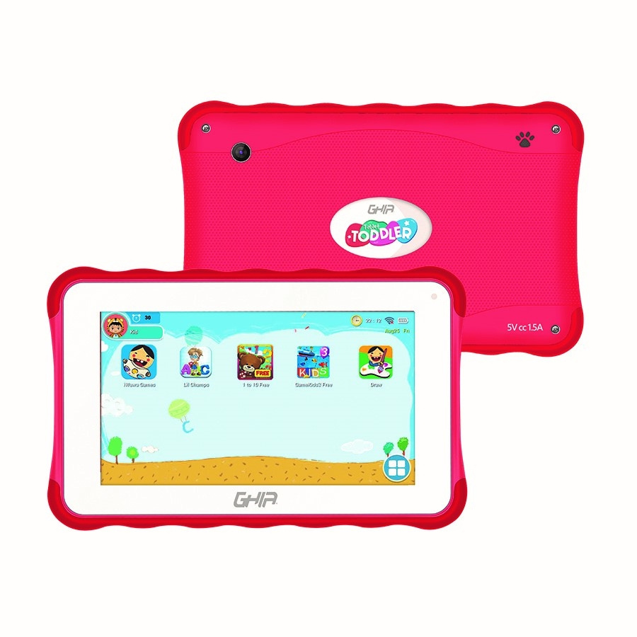 Tablet Ghia para Niños Toddler 7″, 32GB, Android 11 Go, Rojo - Imagen 2