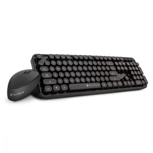 Kit de Teclado y Mouse Techzone TZ19COMB01-INA, Inalámbrico, USB, Negro