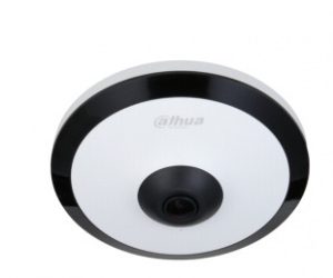 Cámara IP Fisheye DAHUA DH-IPC-EW5541N-AS, 5MP/IR de 10 mts/H.265+/POE/WDR real/MicroSD/E&S de alarma/E&S de audio/3D DNR, HLC, BLC/Interior