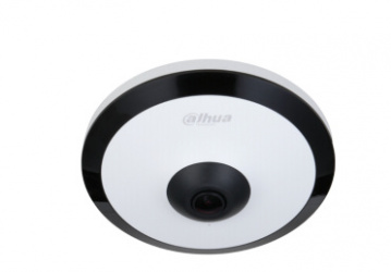 Cámara IP Fisheye DAHUA DH-IPC-EW5541N-AS, 5MP/IR de 10 mts/H.265+/POE/WDR real/MicroSD/E&S de alarma/E&S de audio/3D DNR, HLC, BLC/Interior