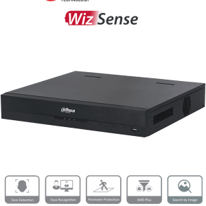 NVR 32 Canales IP Dahua DHI-NVR4432-16P-EI, 8MPX/16 Puertos POE/4 Bahias de Discos Duros/Rendimiento 256 MBPS 160 MBPS/Smart H.265+