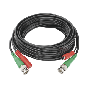 Cable Coaxial Epcom Powerline DIY-5M-HD 5MTS, BNC RG59, Siames, Extension de Cable Para 4K, Color Negro