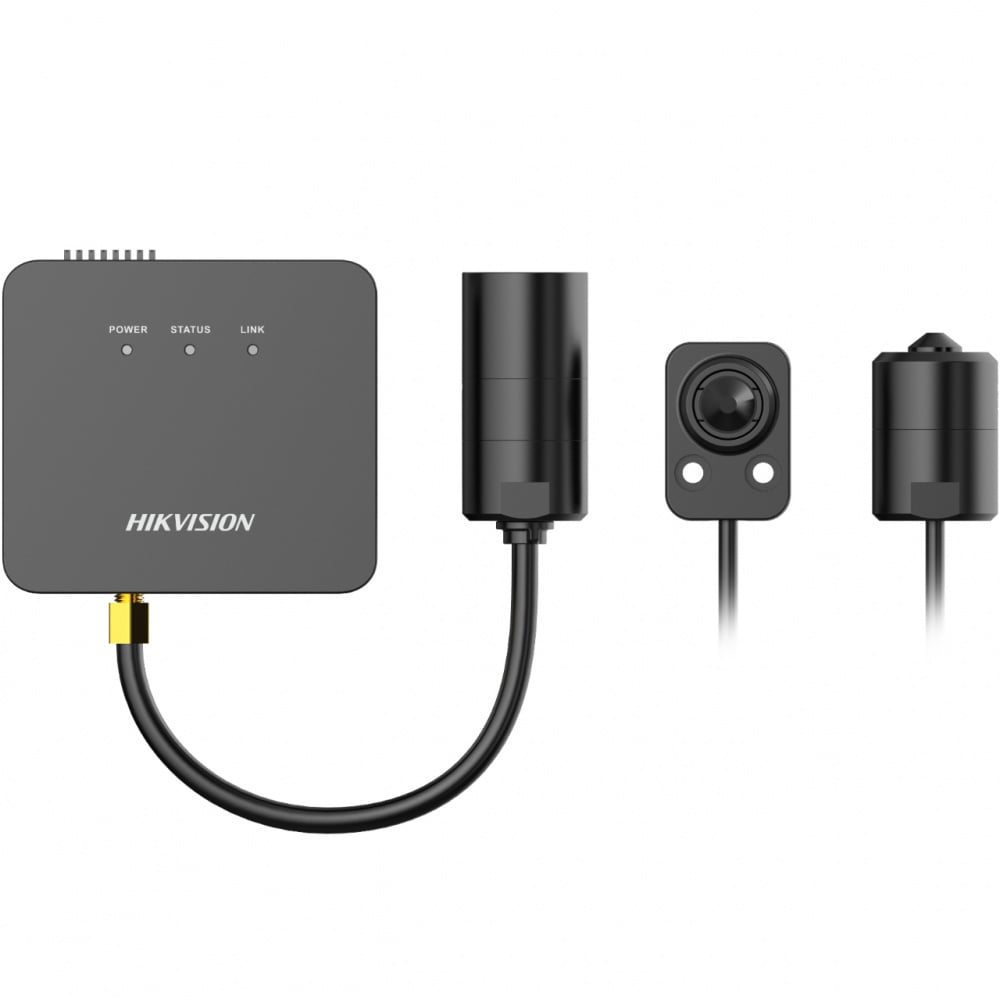 Cámara oculta IP pinhole Hikvision DS-2CD6425G1-20, 2MPX, lente de 3.7 mm, alimentación a través de Ethernet (PoE), WDR, ranura para tarjeta micro SD, cámara tipo block