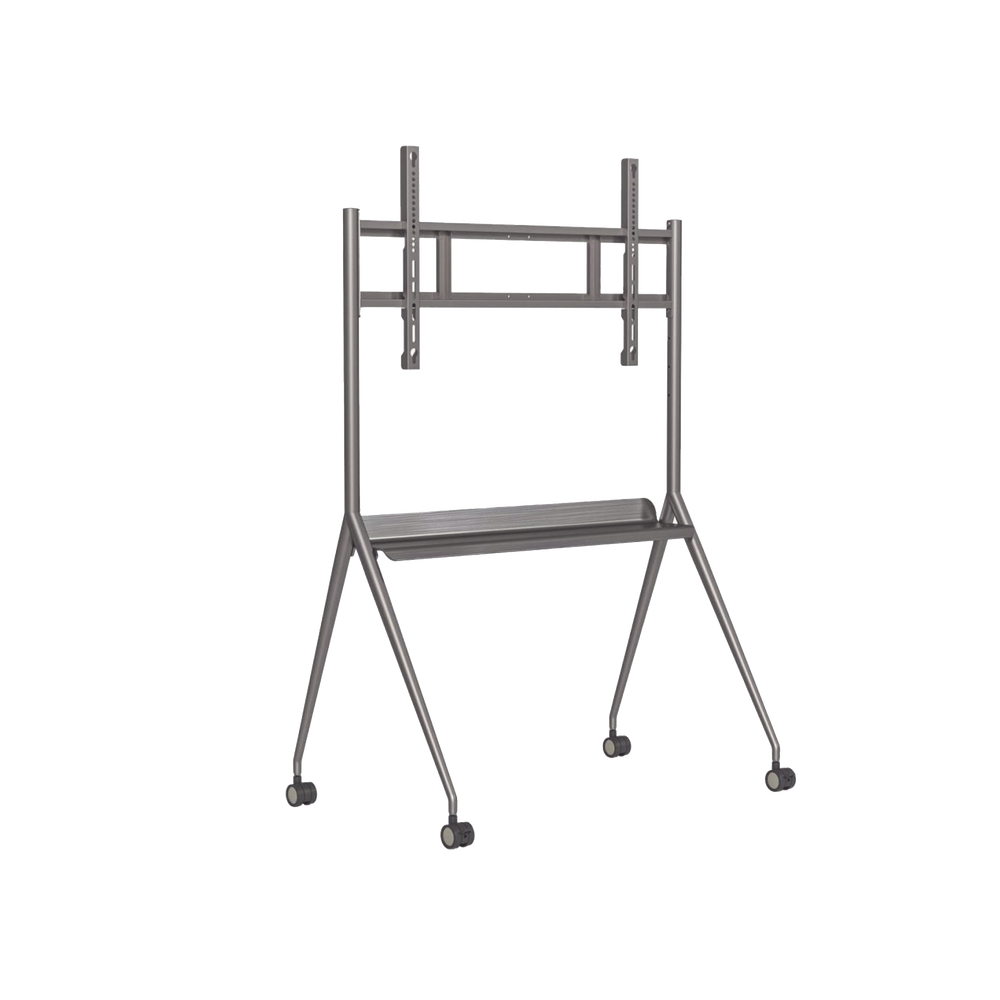 Montaje Para Pantallas de 55-75″ Hikvision DS-D5ABKY2-S de Piso Movil/Compatible Con VESA/Incluye Soporte Para La Pantalla