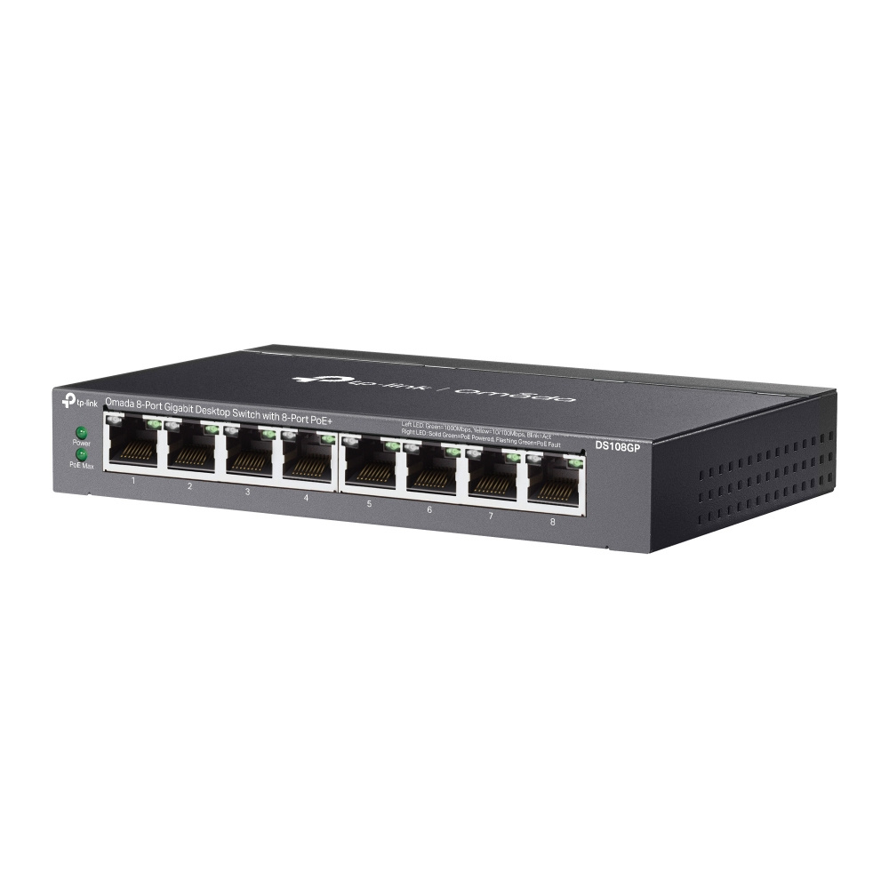 Switch Tp-Link DS108GP 8 Puertos, 10/100/1000MBPS / 16Gbit/s, Color Negro - Imagen 4