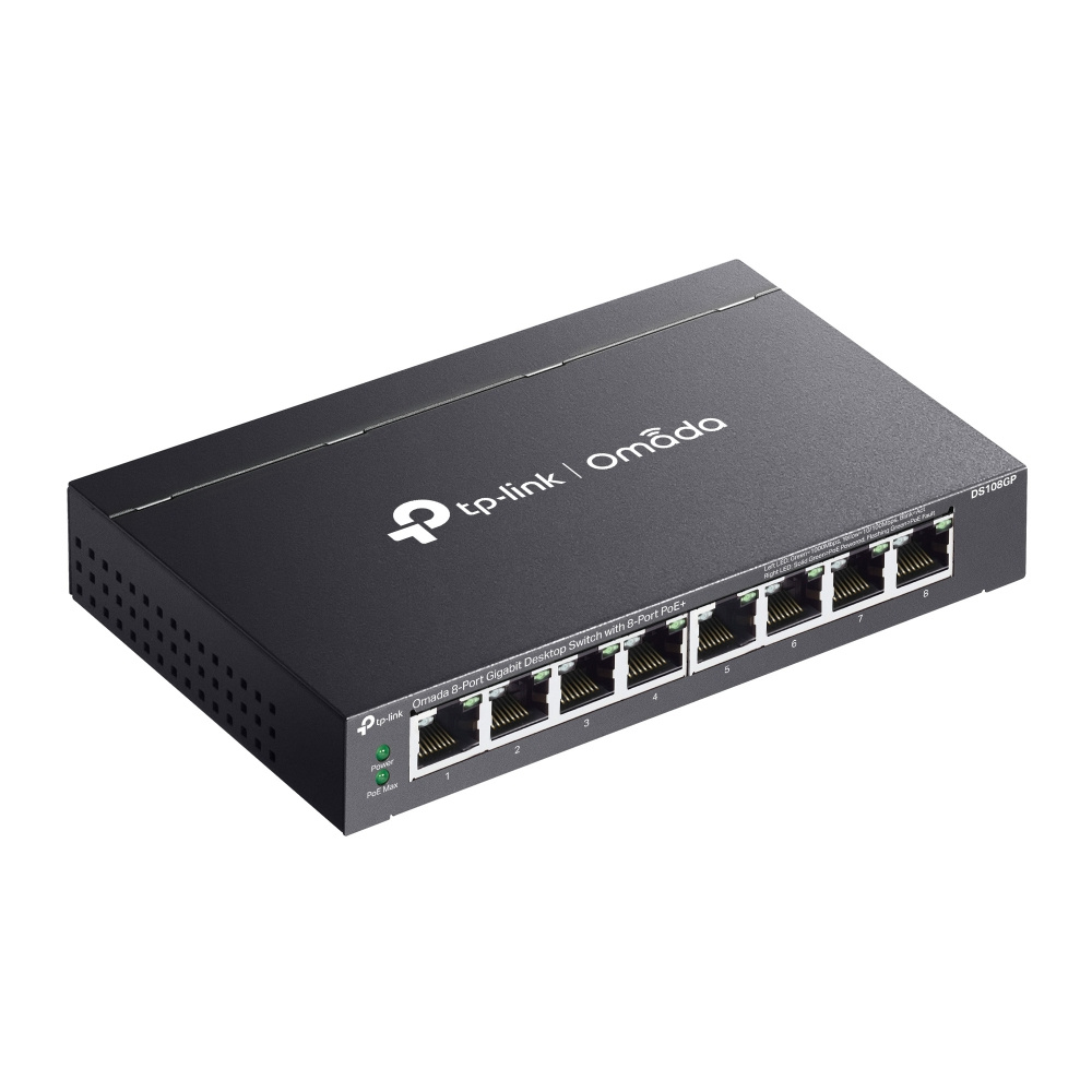 Switch Tp-Link DS108GP 8 Puertos, 10/100/1000MBPS / 16Gbit/s, Color Negro - Imagen 3