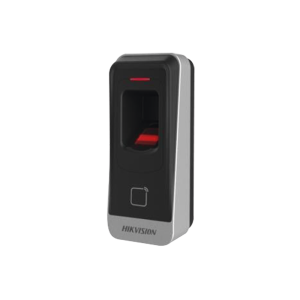Lector Esclavo Huella Digital MIFARE IP65 HIKVISION DS-K1201A-MF, Lector De Tarjetas De Proximidad MIFARE, RS-485, Interior Y Exterior, Requiere Panel De Control De Acceso DS-K2604, 02, 01