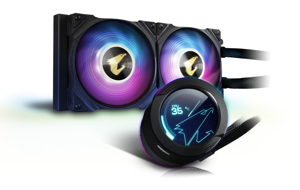 Enfriamiento Liquido Gigabyte GP-AORUS WATERFORCE X 240 ARGB, 2X120MM, Negro