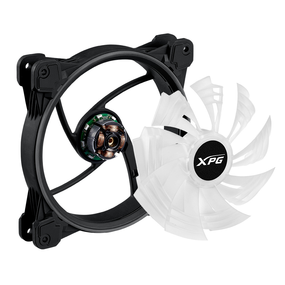 Ventilador XPG Hurricane 140mm / 600-2000RPM / Color Negro, HURRICANE140ARGBPWM-BKCWW - Imagen 2