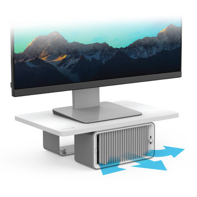 Soporte de Escritorio para Monitor de Hasta 27″ Kensington K55855WW CoolView con Ventilador - Imagen 3
