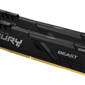 Memoria DDR4 64GB (2X32GB) 3600MHZ Kingston Fury Beast Non-ECC CL18 XMP, KF436C18BBK2/64