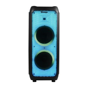 Bocina Inalámbrica Vorago KSP-600 / Bluetooth / Color Negro / 80W-RMS / 3.5mm / Led / Incluye Micrófono Y Control Remoto