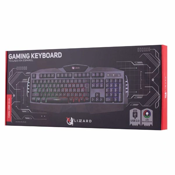 Teclado X-Lizzard gamer RGB en español usb - Imagen 4