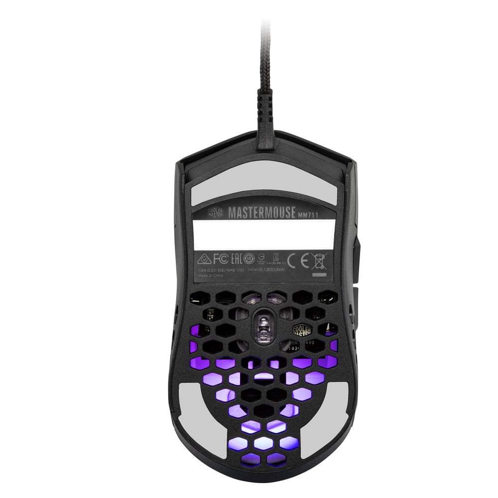 Mouse Gamer Cooler Master MM711/ Optico/ Alambrico/ Con 6 Botones/ RGB/ USB/ 16.000DPI/ Color Negro, MM-711-KKOL1 - Imagen 3