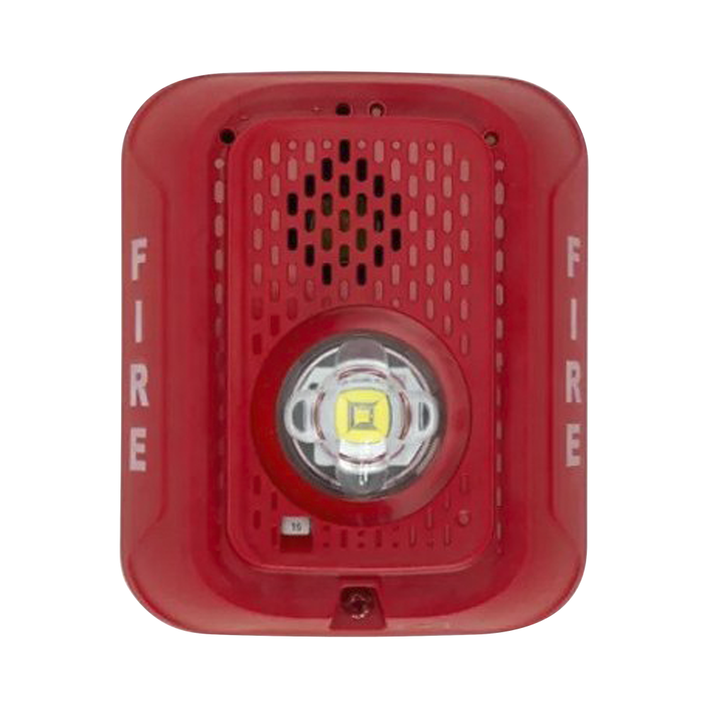 System Sensor Sirena con Lámpara Estroboscópica, Montaje en Pared, Rojo