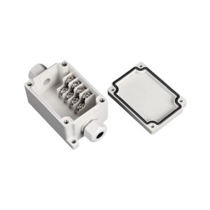 Caja De Conexión Exterior Precision Con Conexión Lateral Para 4 Líneas (Doble Tornillo) Incluye Glándulas / PST-TJ-4P