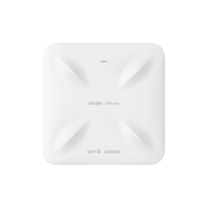 Punto de Acceso WI-FI 6 Ruijie RG-RAP2260(H), Para Interior en Techo Hasta 5.9 GBPS Doble Banda 802.11 AX6000 Mu-Mimo 4X4