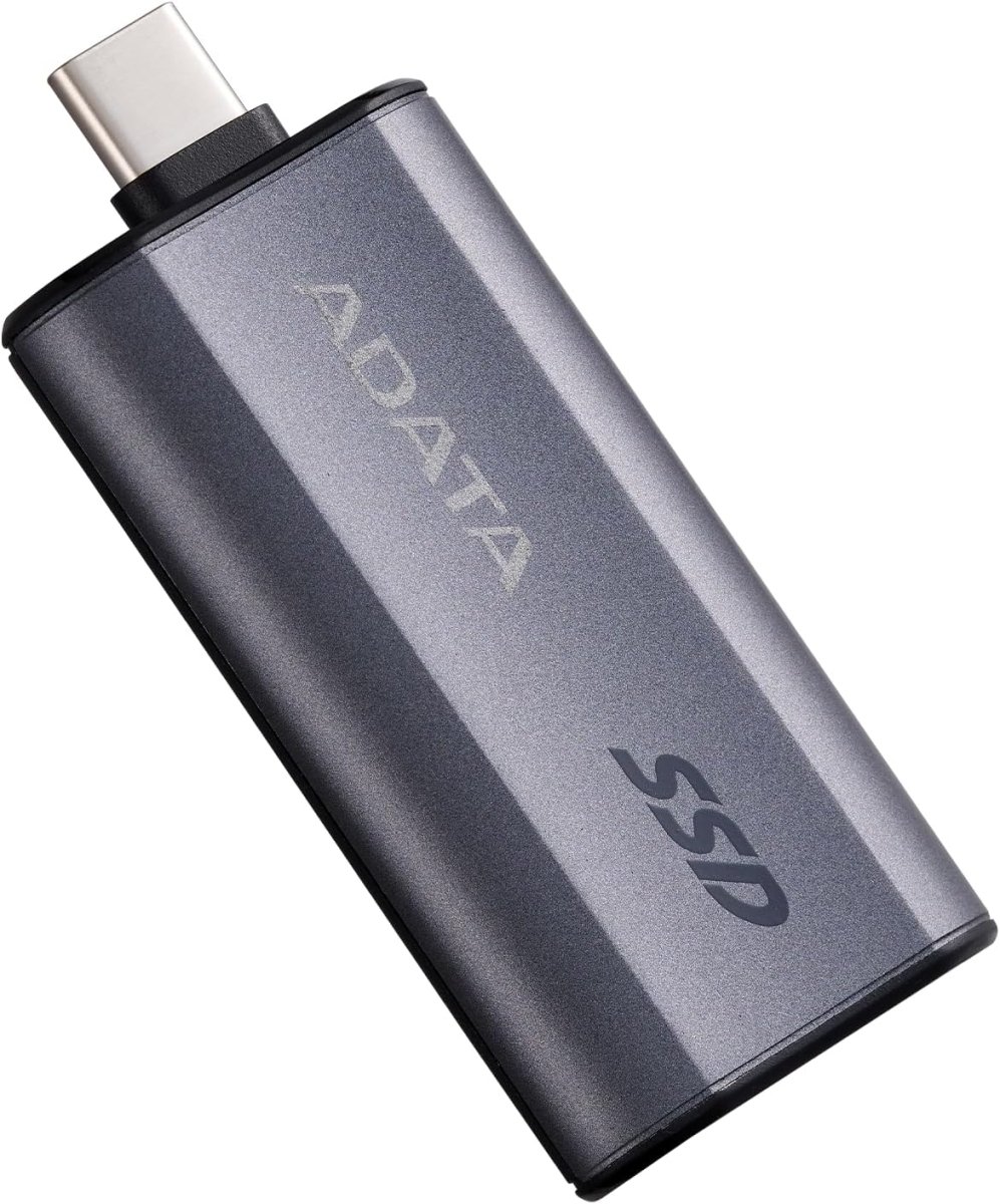 Unidad de Estado Solido SSD Externo USB 2TB Adata SC750-2000G-CCBK, SC750, USB-C 3.2, Superspeed, Color Negro Titanio