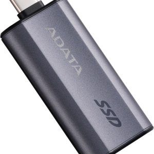 Unidad de Estado Solido SSD Externo USB 1TB Adata SC750-1000G-CCBK, SC750, USB-C 3.2, SuperSpeed, Color Negro Titanio
